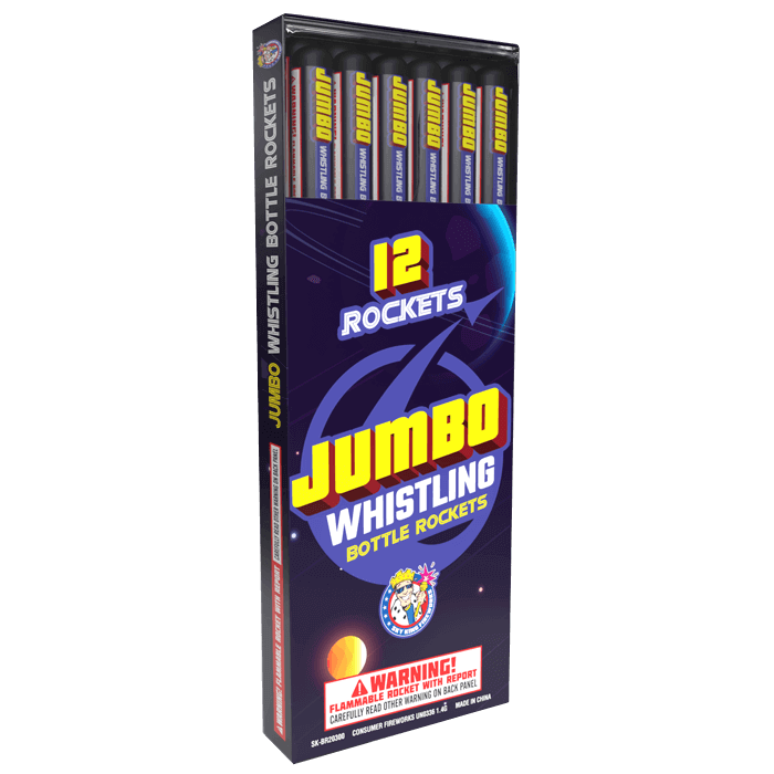 JUMBO WHISTLING BOTTLE ROCKETS