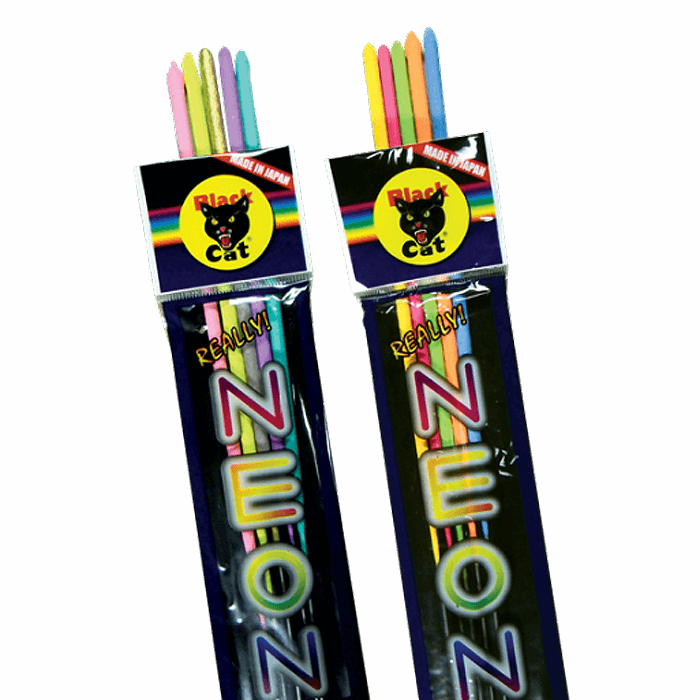 BLACK CAT NEON SPARKLER