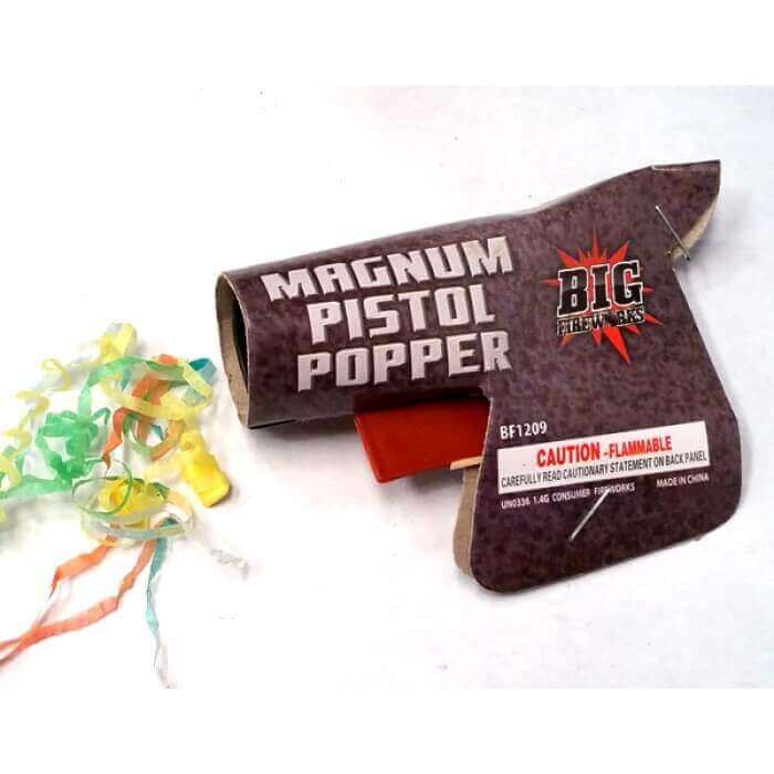 MAGNUM PISTOL POPPER (6 PACK)