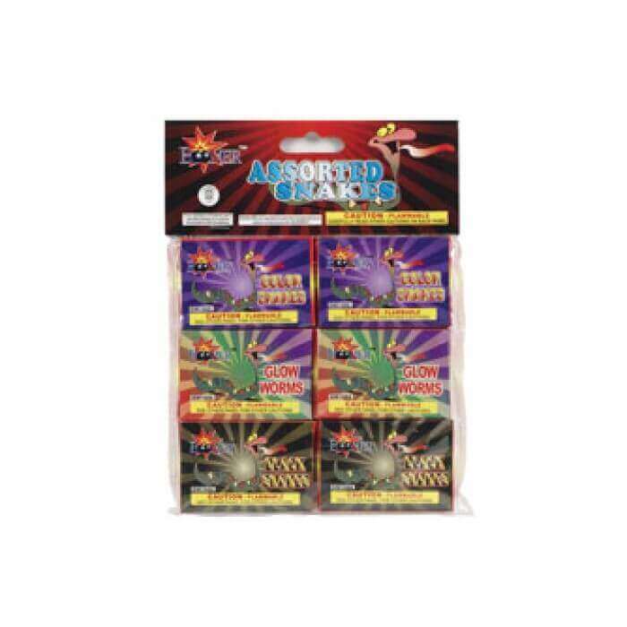 6 PACK ASST SNAKE