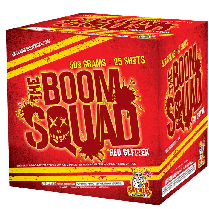 THE BOOM SQUAD - RED GLITTER